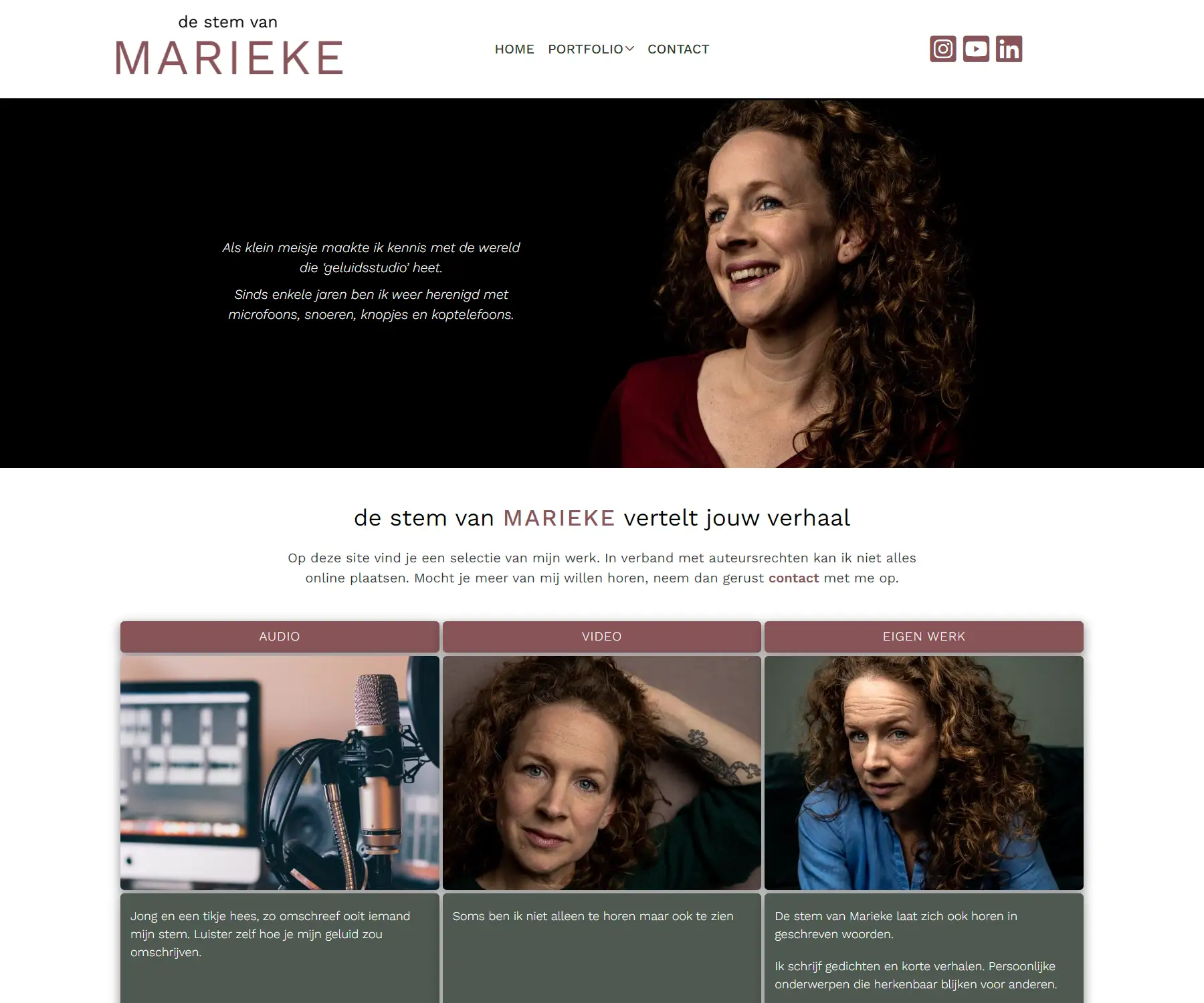 De Stem van Marieke homepagina